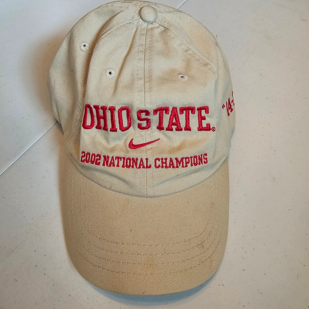 Vintage Nike Ohio State Buckeyes Hat 2002 National Champions Cap One‎ Size